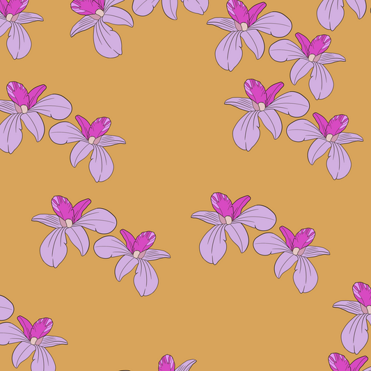 Butterfly Orchid Repeat Surface Pattern