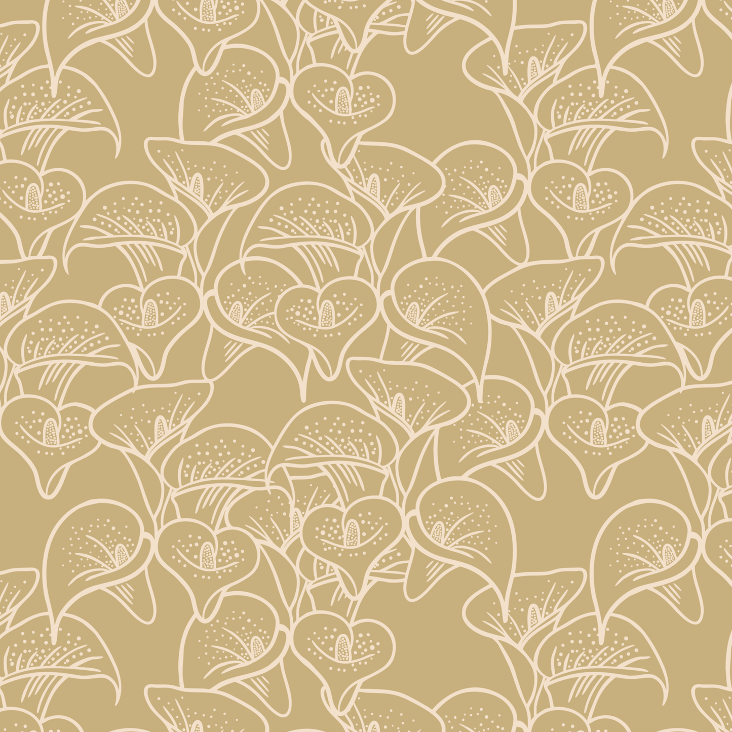 Calla Lily Meadow Repeat Surface Pattern