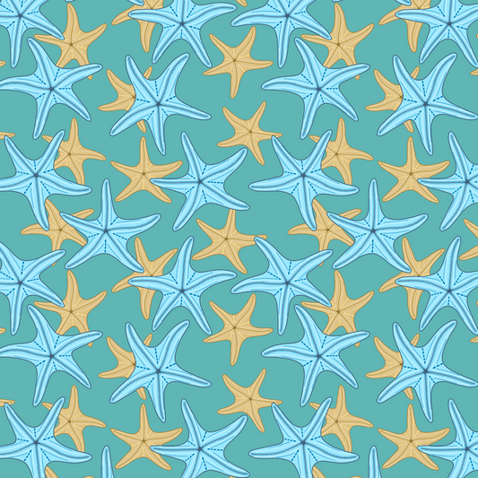 Coastal Starfish Repeat Surface Pattern
