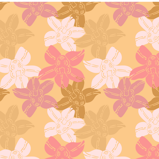 Colorful Orchid Repeat Surface Pattern