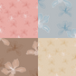 2Tone Hong Kong Flower Repeat Surface Pattern