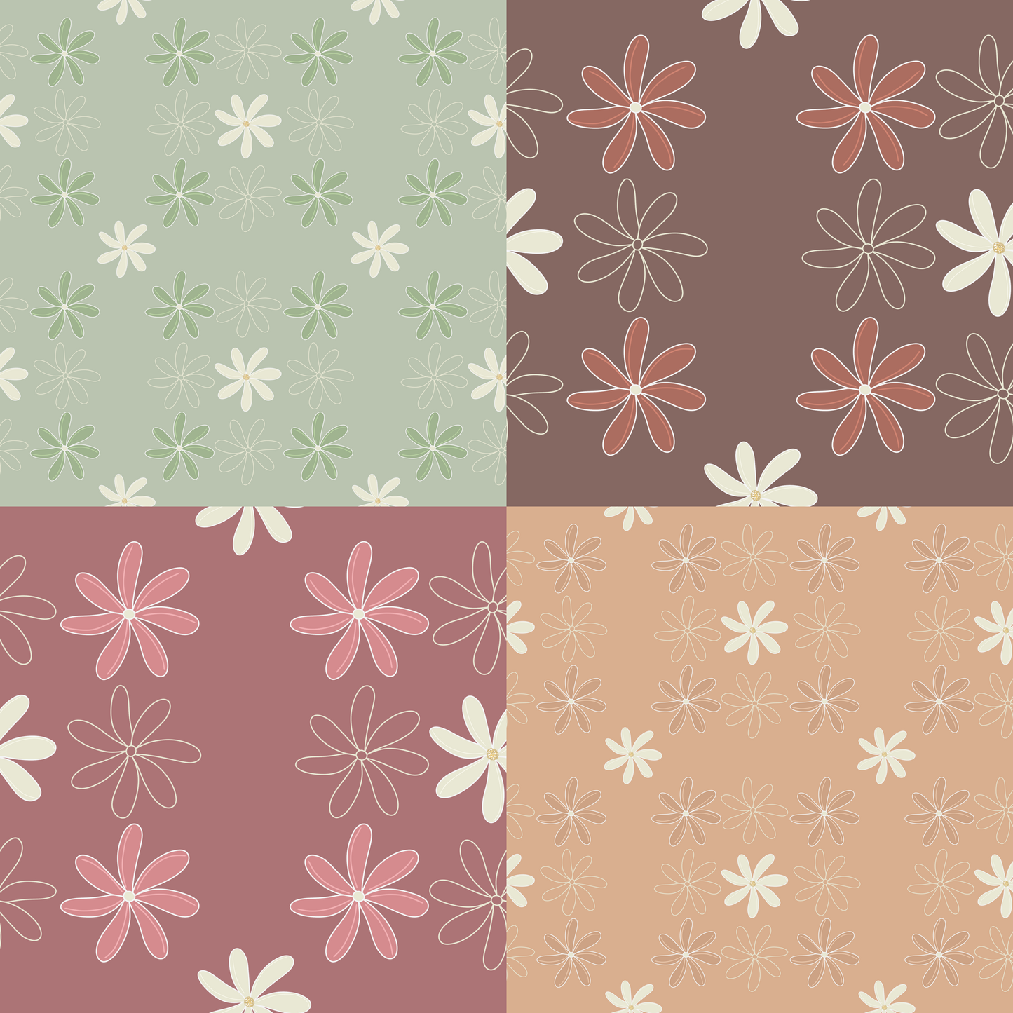 Tiare Square Repeat Surface Pattern