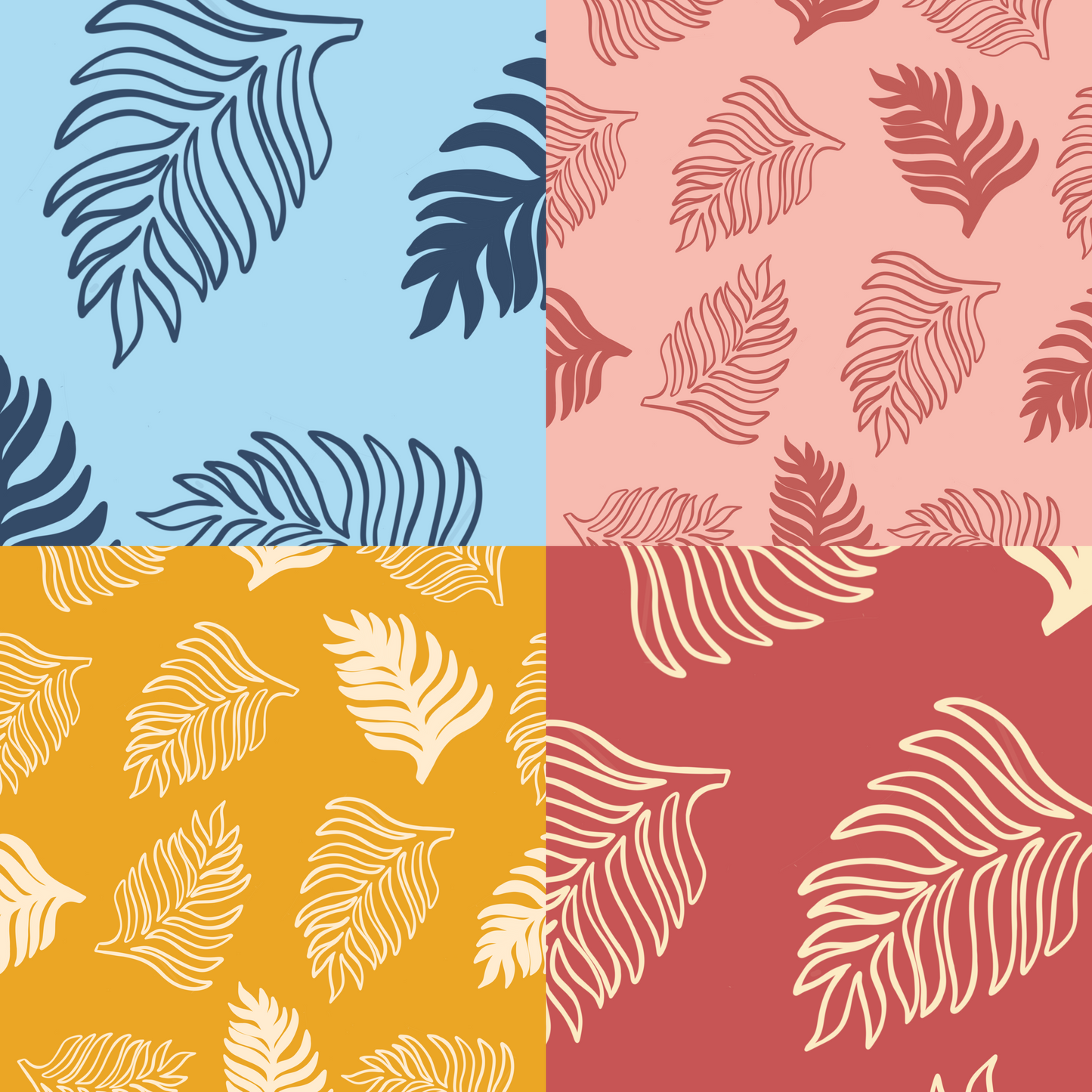 Palm Sway Repeat Surface Pattern