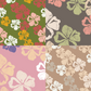 Vintage Hibiscus Repeat Surface Pattern