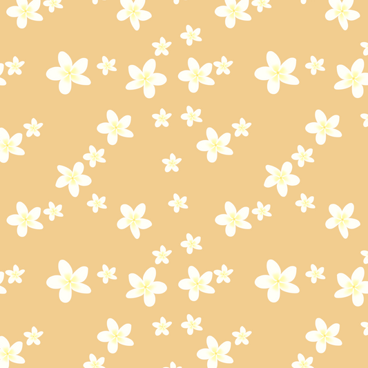 Dainty Plumeria Repeat Surface Pattern
