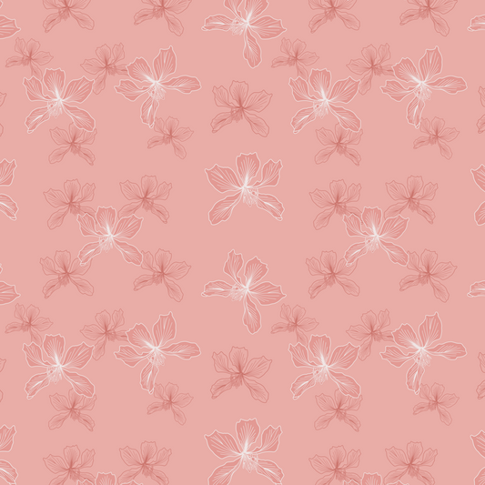 2Tone Hong Kong Flower Repeat Surface Pattern