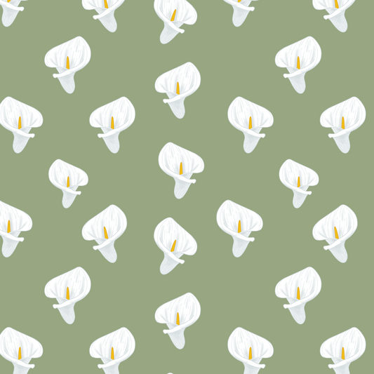 Simple Calla Lily Repeat Surface Pattern