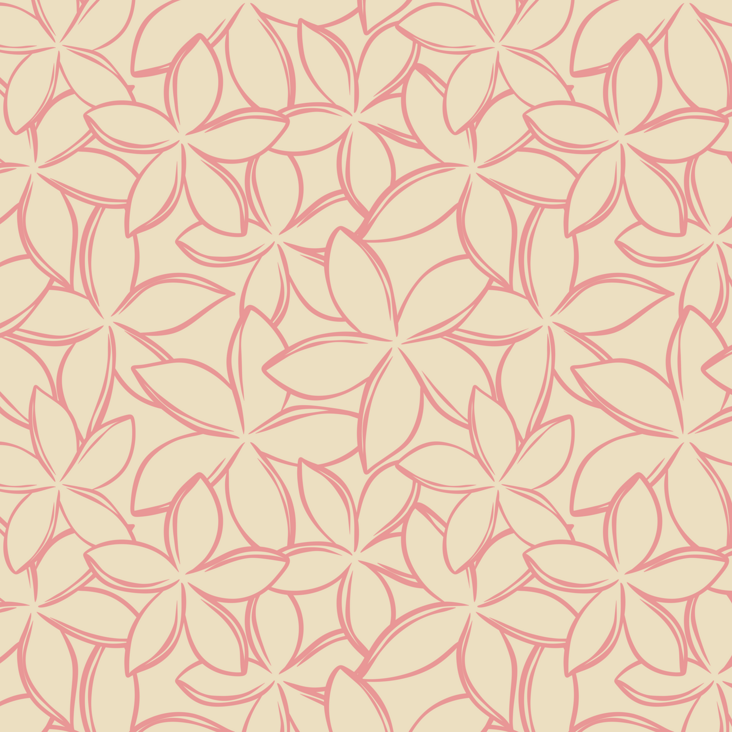 Plumeria Background Repeat Surface Pattern