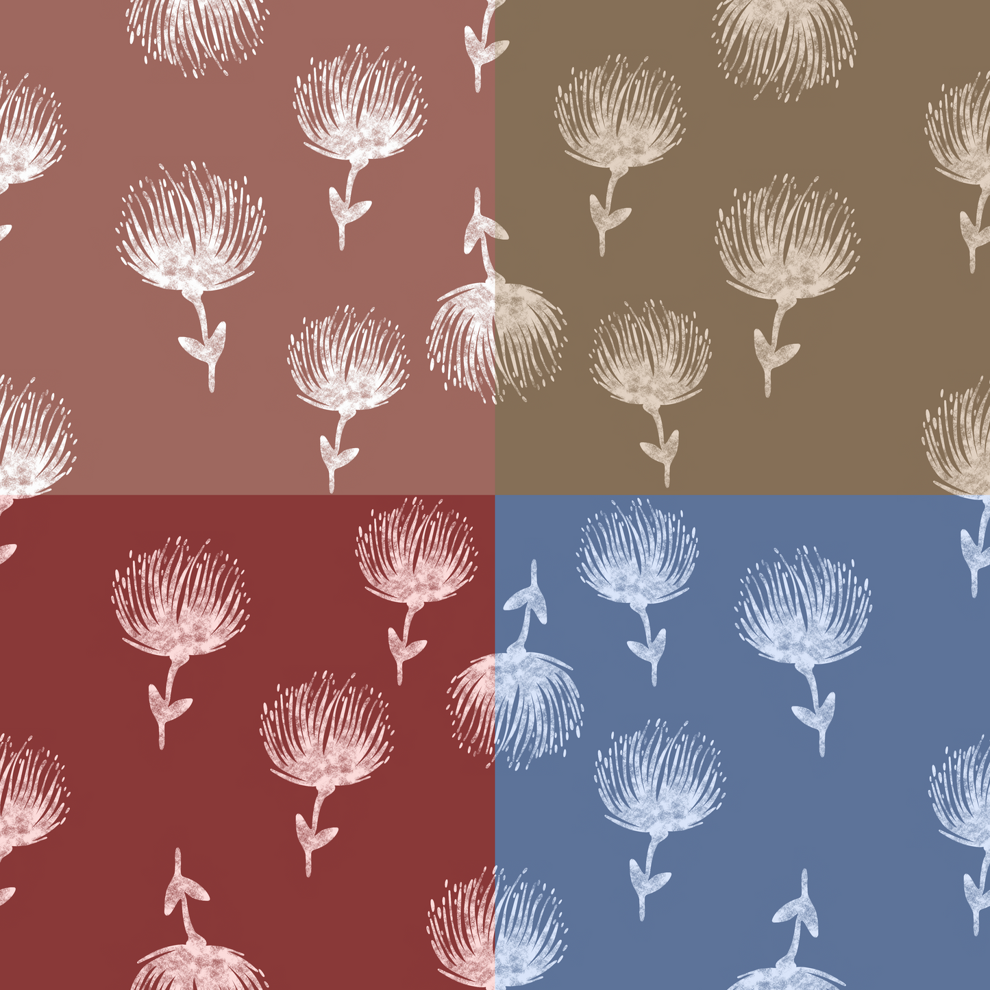 Distressed Ohia Lehua Repeat Surface Pattern