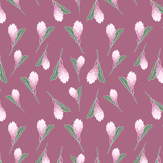Pink Ginger Repeat Surface Pattern