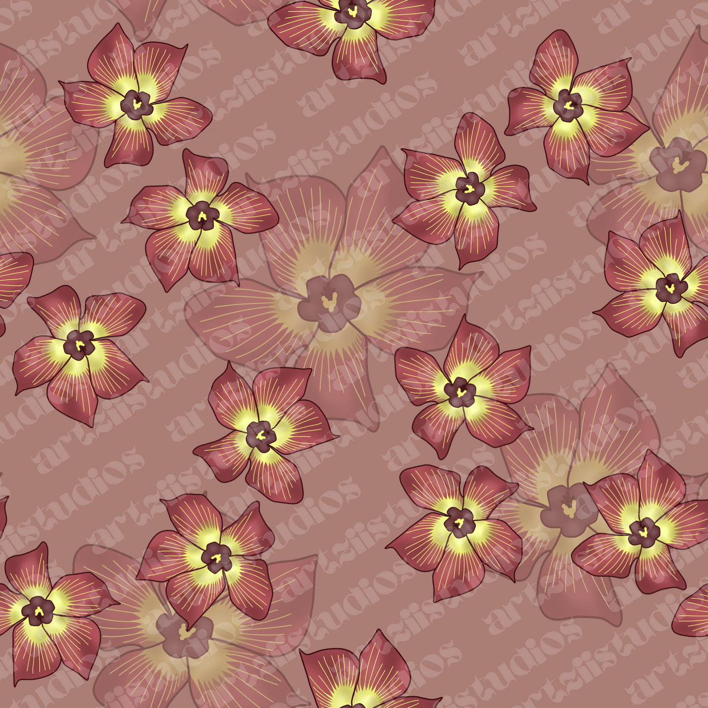 Hau Garden Repeat Surface Pattern