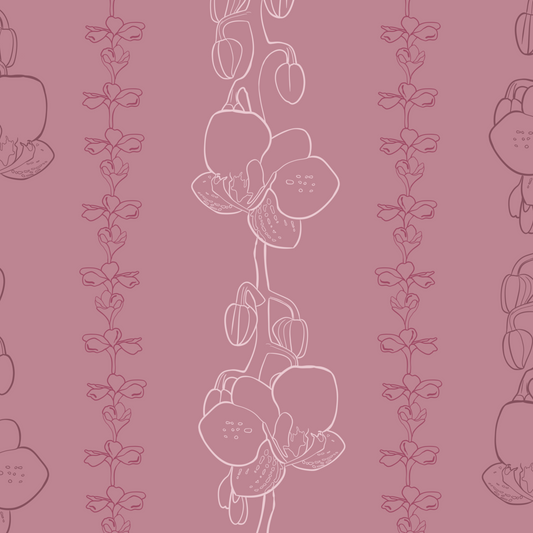 Plumeria Orchid Repeat Surface Pattern