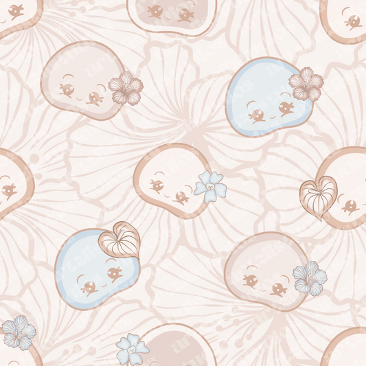 Custom Logo Revamp Repeat Surface Pattern for JusdessertsHilo