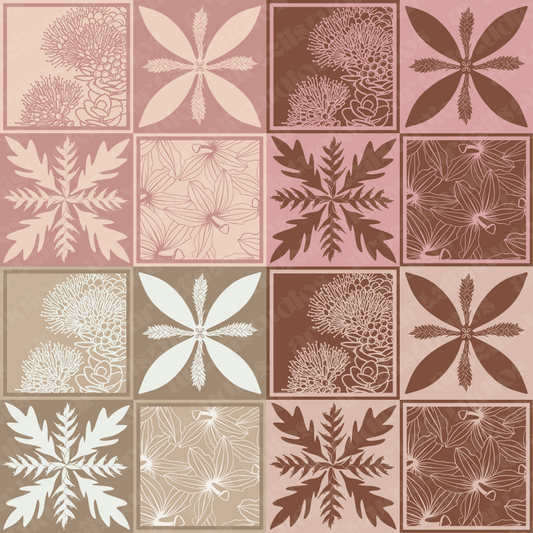 Hawaii Quilt Repeat Surface Pattern for KapuacoHawaii