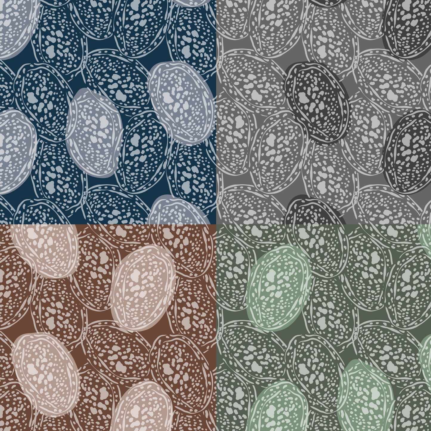 Cowrie Shells Repeat Surface Pattern