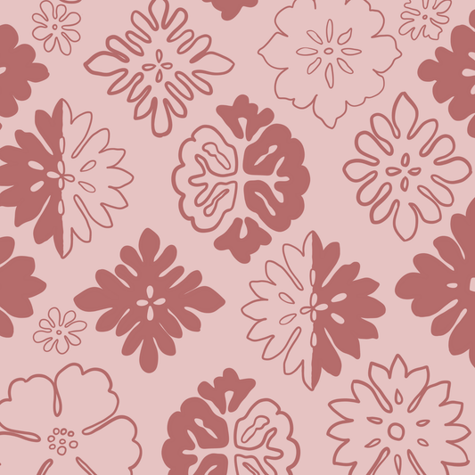 Bold Floral Medallion Surface Pattern