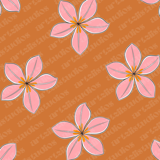 Bright Plumeria Surface Pattern