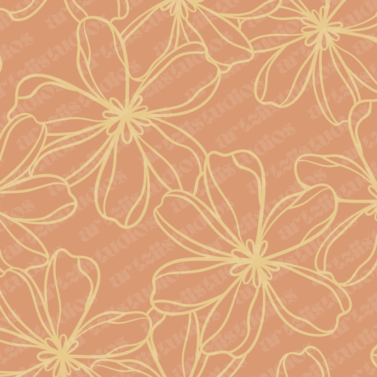 Doodle Flower Surface Pattern
