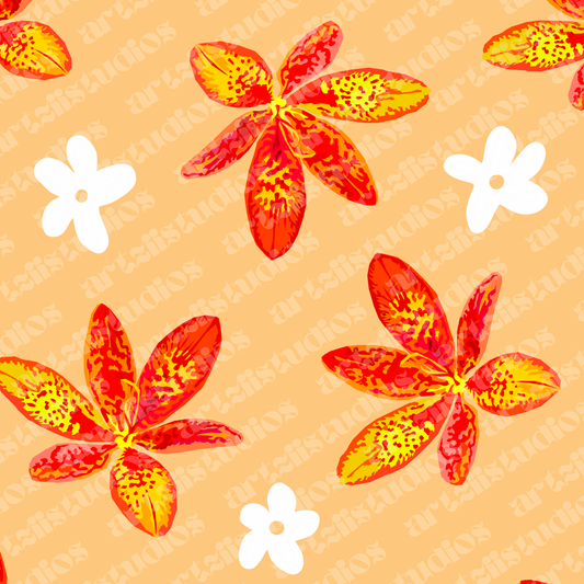 Bright Orchid Surface Pattern