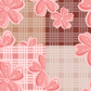 Palaka Retro Cherry Blossom Repeat Surface Pattern for Drop To Love