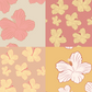 Thin Hibiscus Repeat Surface Pattern