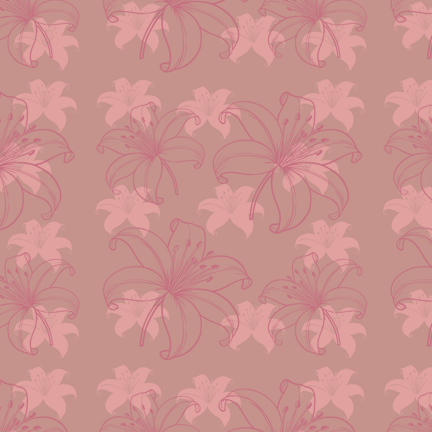 Lovely Lily Repeat Surface Pattern
