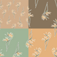 Earthy Bird of Paradise Repeat Surface Pattern