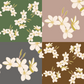 Plumeria Bundles Repeat Surface Pattern