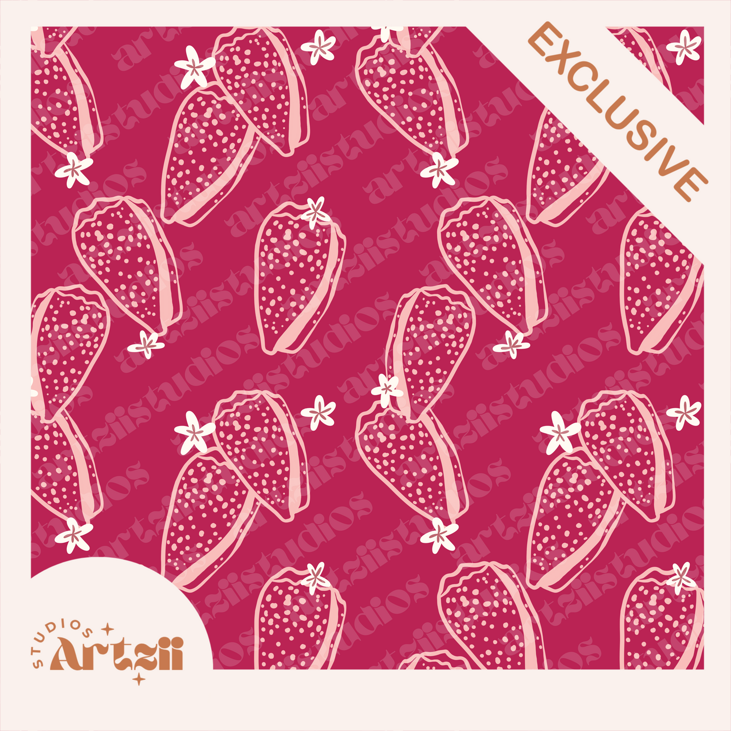 Flea Cone Cluster Repeat Surface Pattern #82