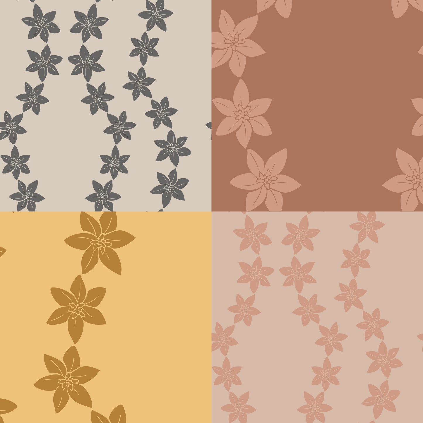 Floral Shower Repeat Surface Pattern