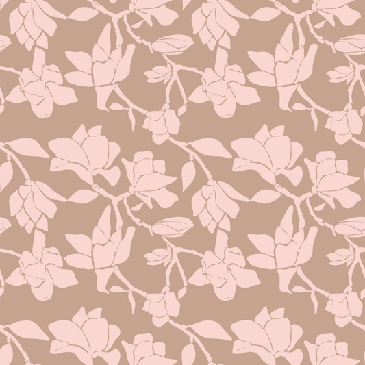 Floral Silouette Repeat Surface Pattern
