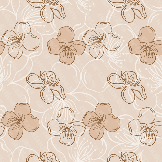 Custom Cherry Blossom Repeat Surface Pattern for Fuji Kula Fashion