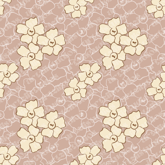 Puakenikeni Repeat Surface Pattern for Fuji Kula Fashion