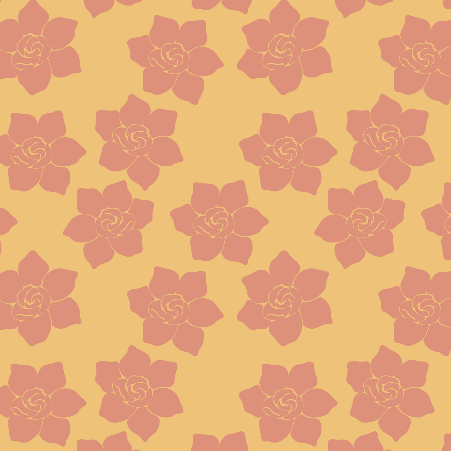 Gardenia Love Repeat Surface Pattern
