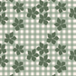 Gingham Plumeria Repeat Surface Pattern