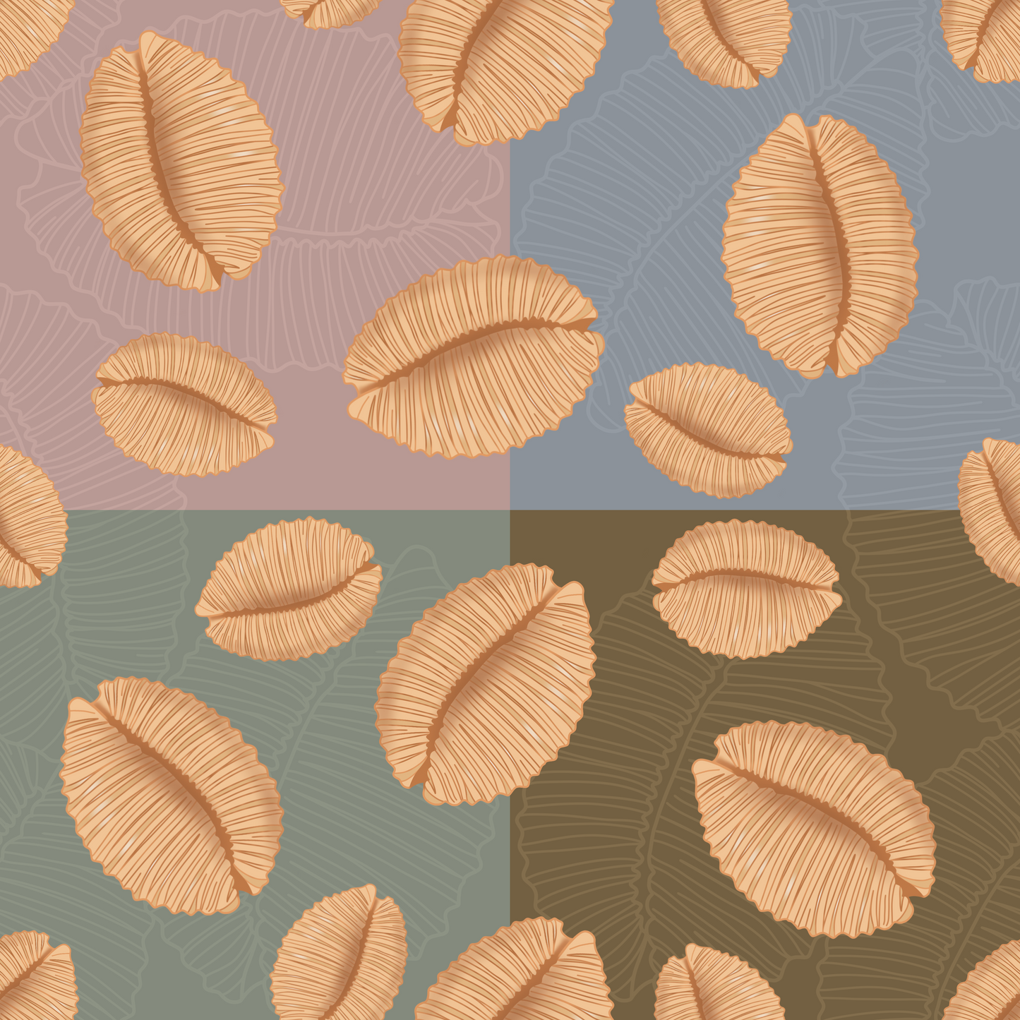 Granulated Cowrie Repeat Surface Pattern