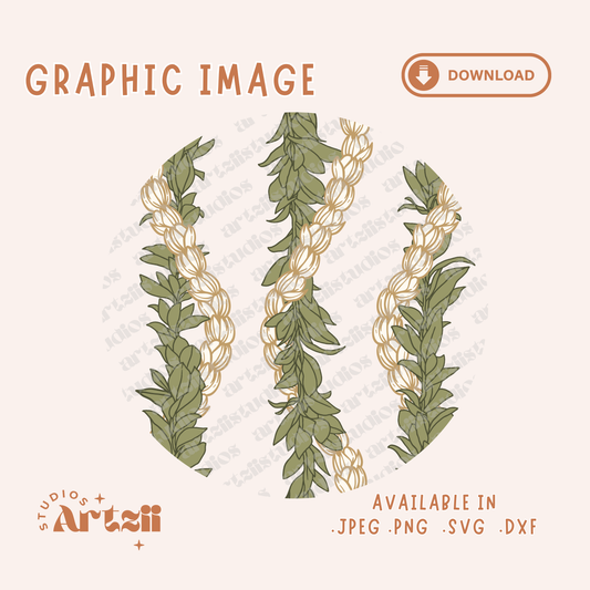 Maile and Pikake Graphic Image