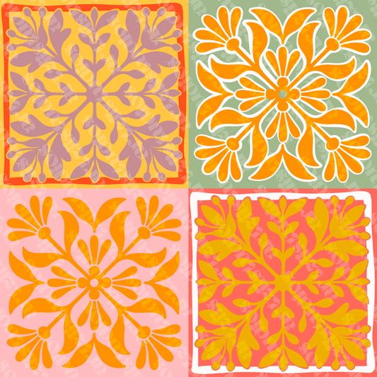 Guava Pop Quilt Repeat Surface Pattern for HaaandCo