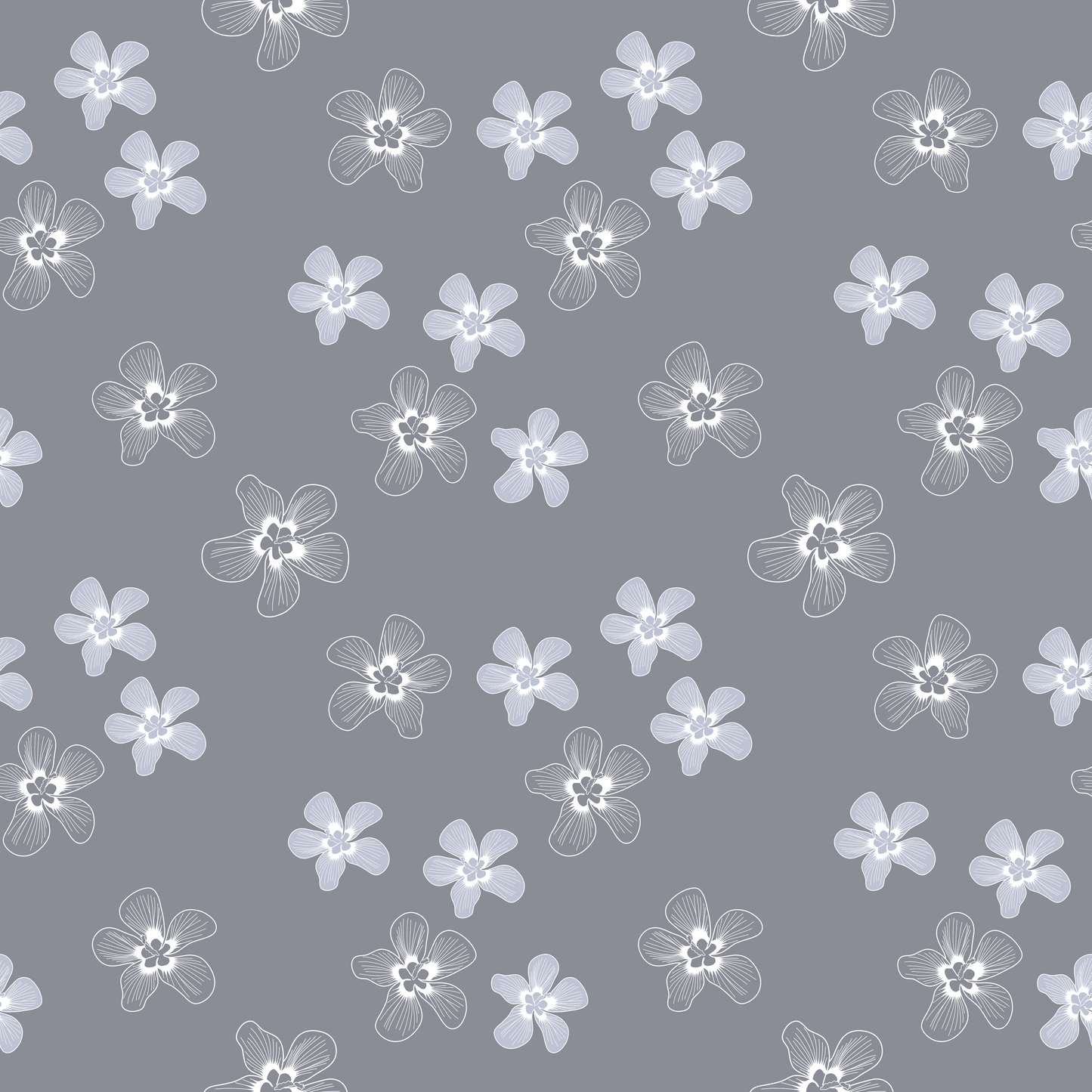 Hau Blooms Repeat Surface Pattern