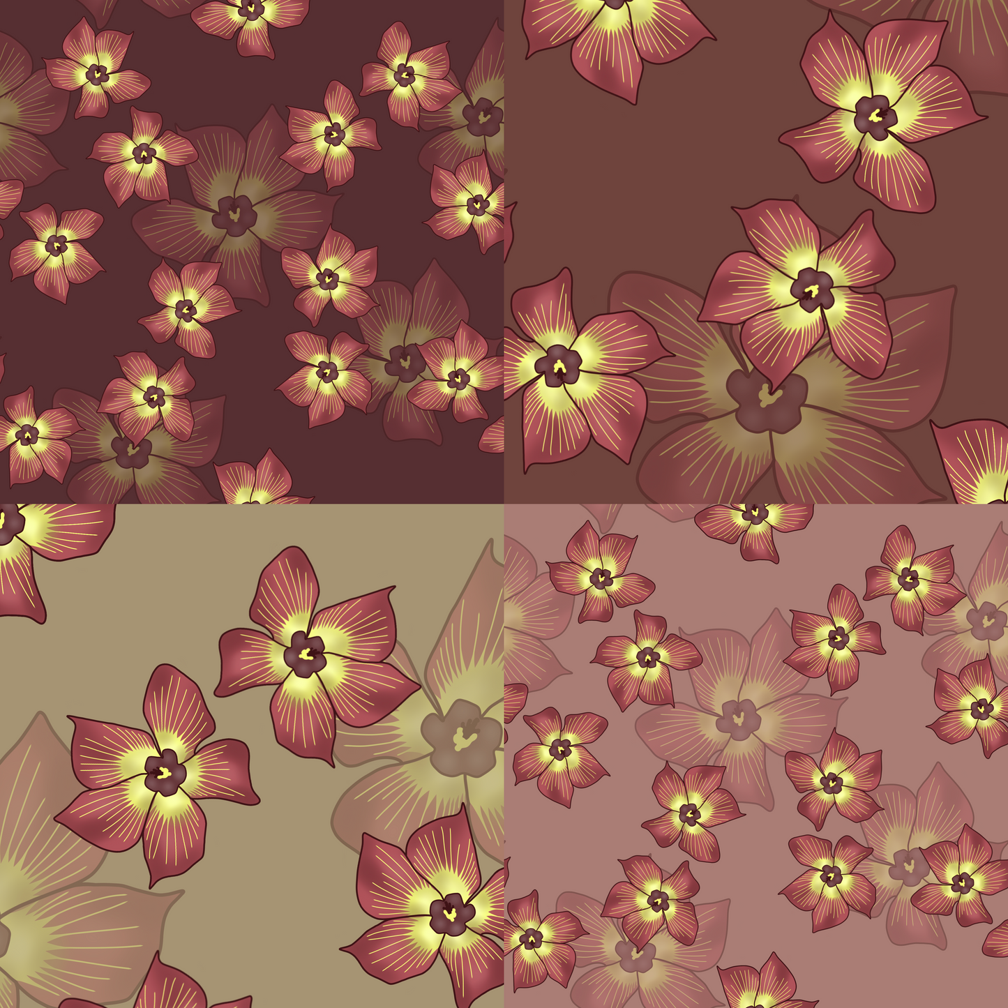 Hau Garden Repeat Surface Pattern
