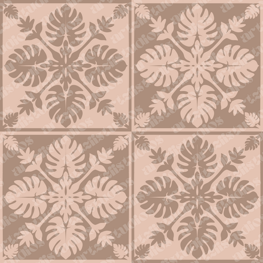 Monstera Kuiki Repeat Surface Pattern for Hekili Designs