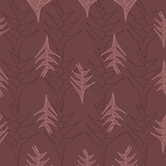 Heliconia Garden Repeat Surface Pattern