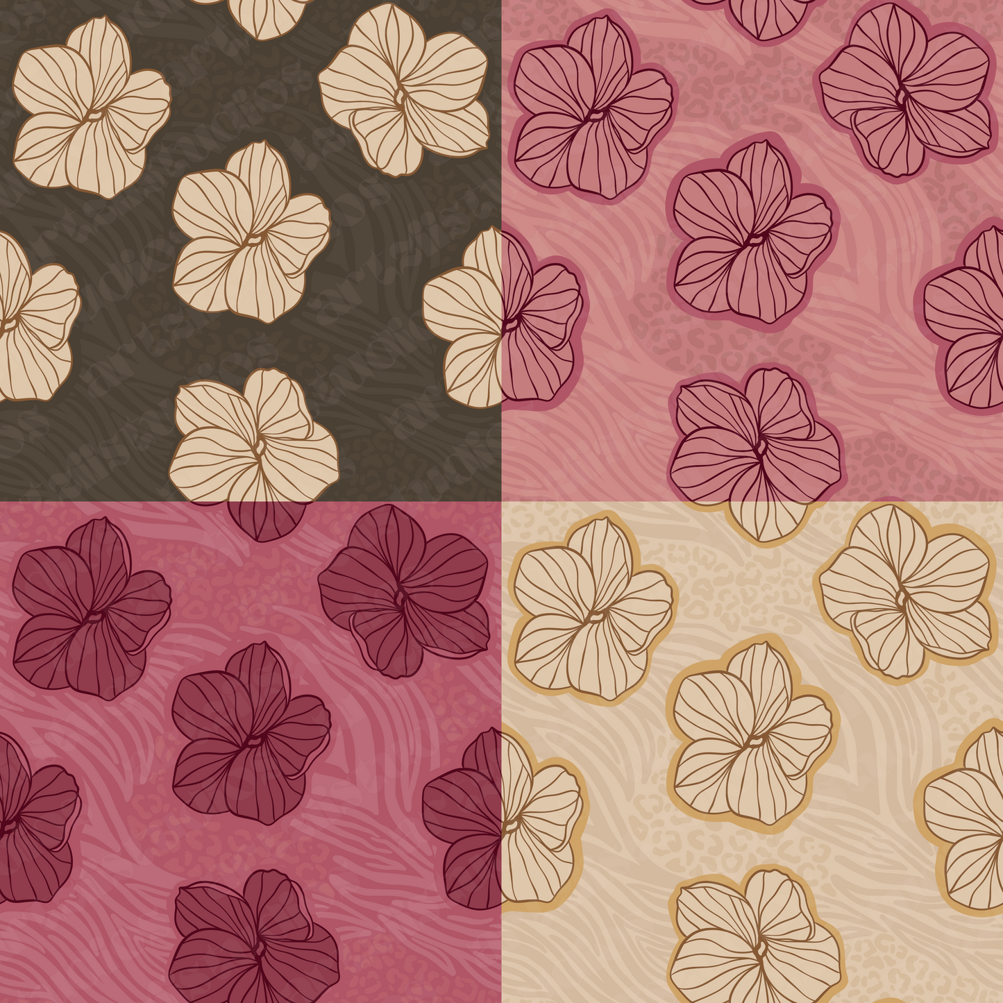 Hau Flower Repeat Surface Pattern for HI Bebz