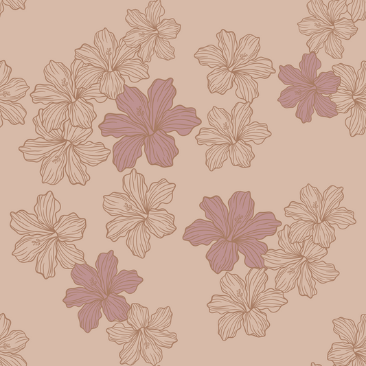 Hibiscus Dream Repeat Surface Pattern