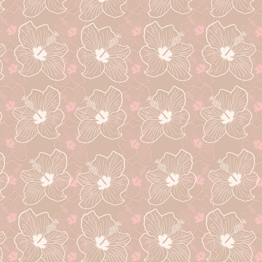 Hibiscus Vibe Surface Pattern