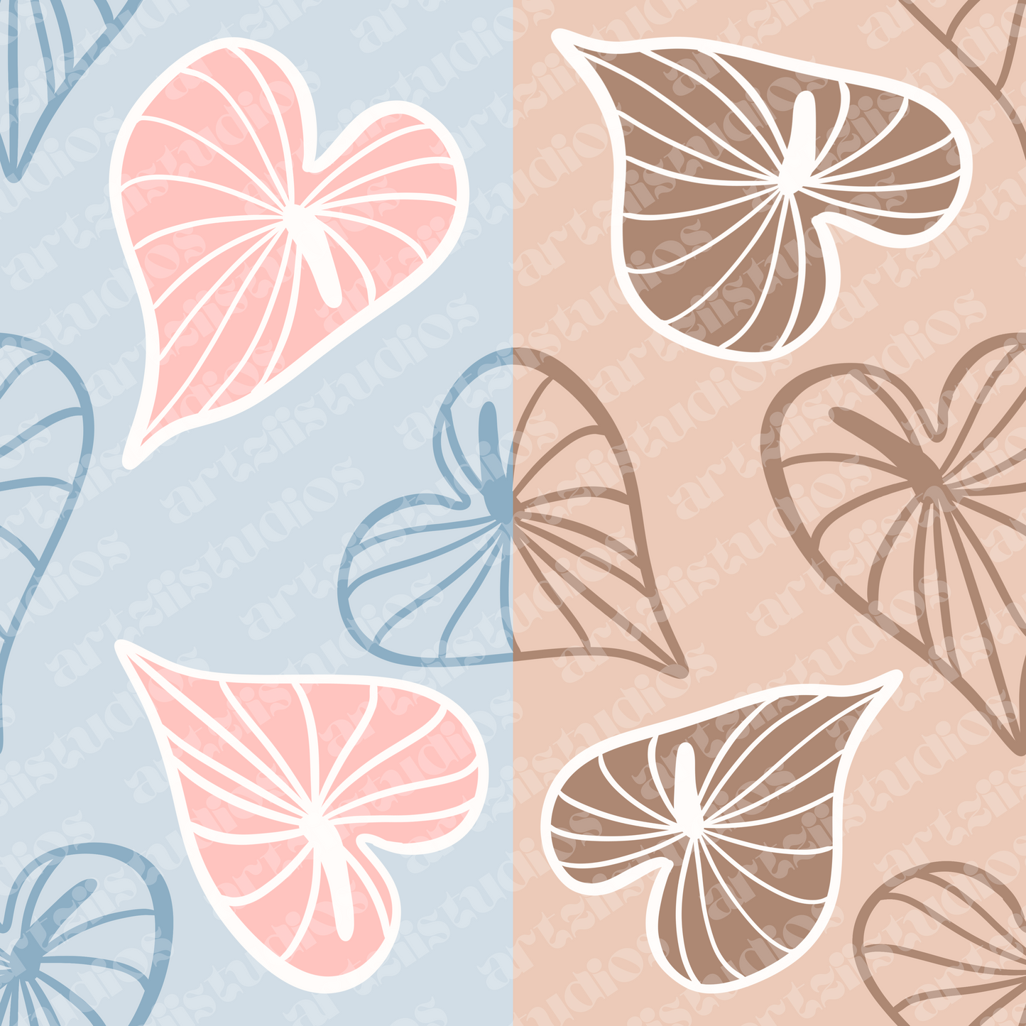 Anthurium Repeat Surface Pattern for Hiilani