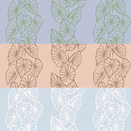 Kalo Vine Repeat Surface Pattern for Hiilani