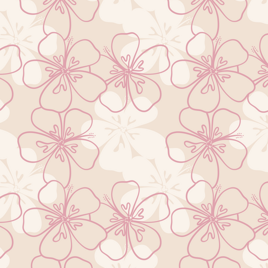 Mickey Retro Hibiscus Repeat Surface Pattern