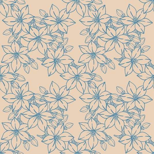 Jasmine Cluster Repeat Surface Pattern