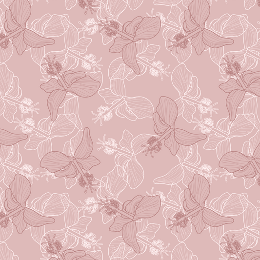 Hibiscus Bliss Repeat Surface Pattern
